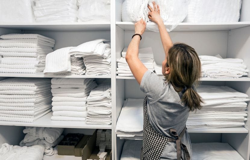 hotel linen room 