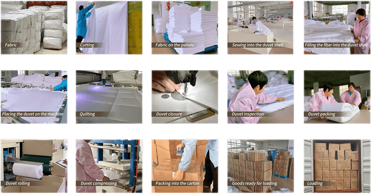 Duvet Production Process