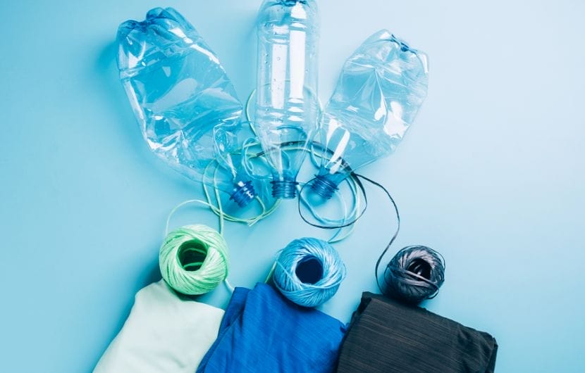 Polyester fiber textile recycled