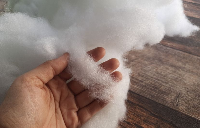 Polyester fibers filling