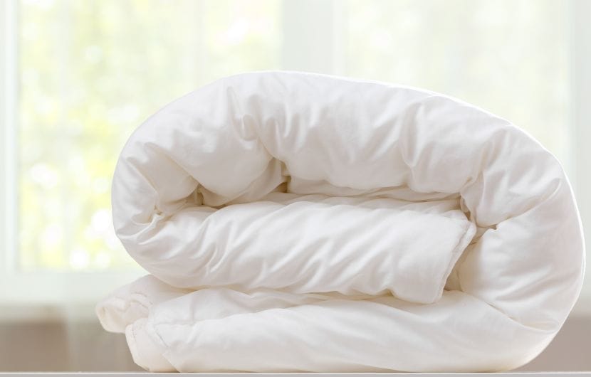 a brand new folded duvet