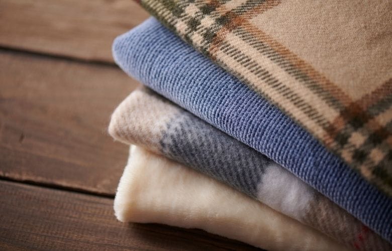 Wool Blankets on the Floor