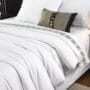 white bedding set