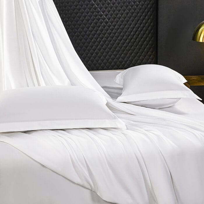 white bedding set